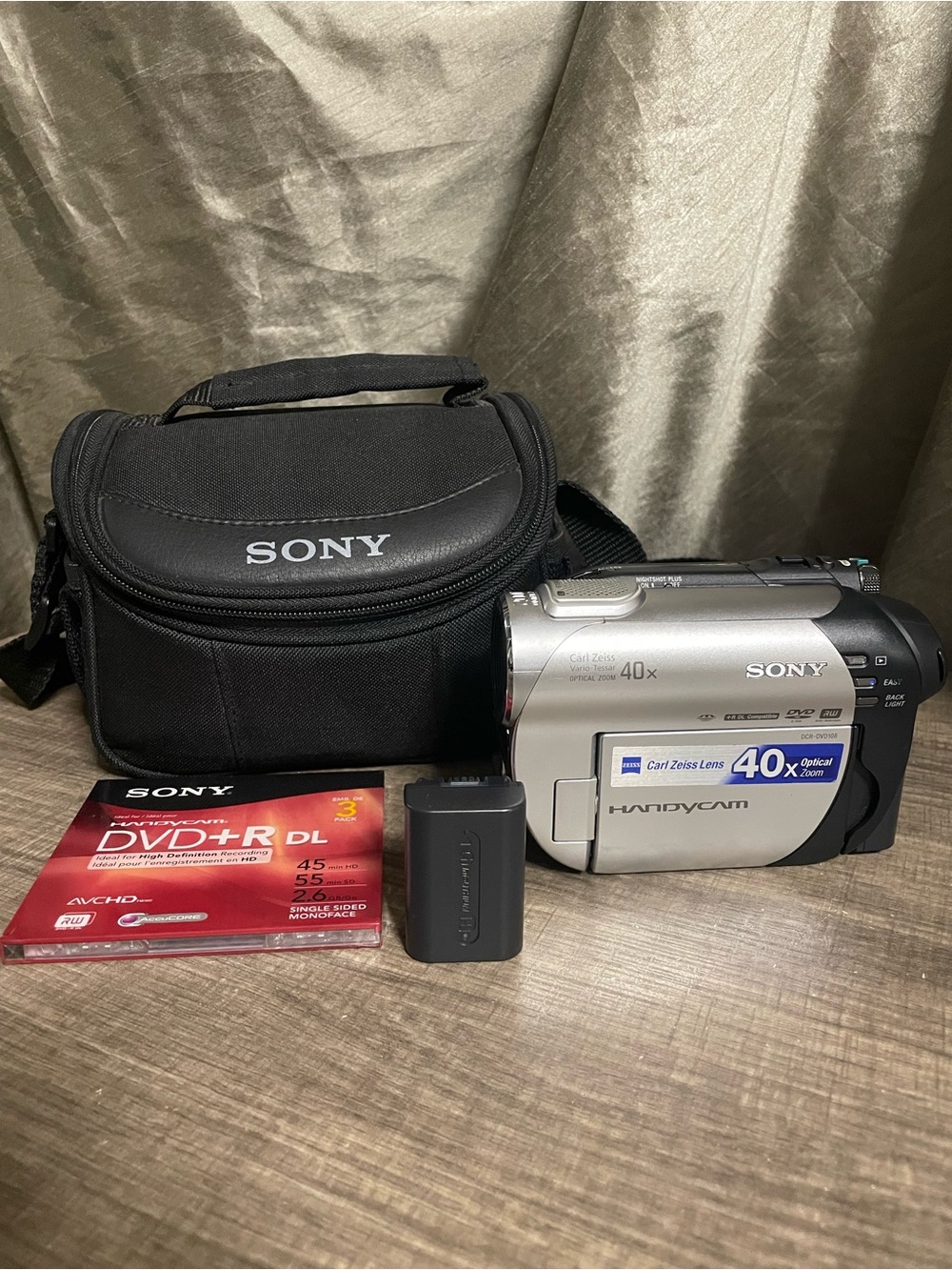 VinSony Handycam DCR-DVD108 Camcorder Bundle – Tested with Extra Battery